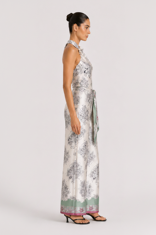 Fraeya Sorella silk set featuring elevated contemporary womenswear designed in Dubai