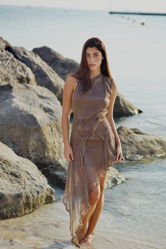 Luna Dress in Khaki