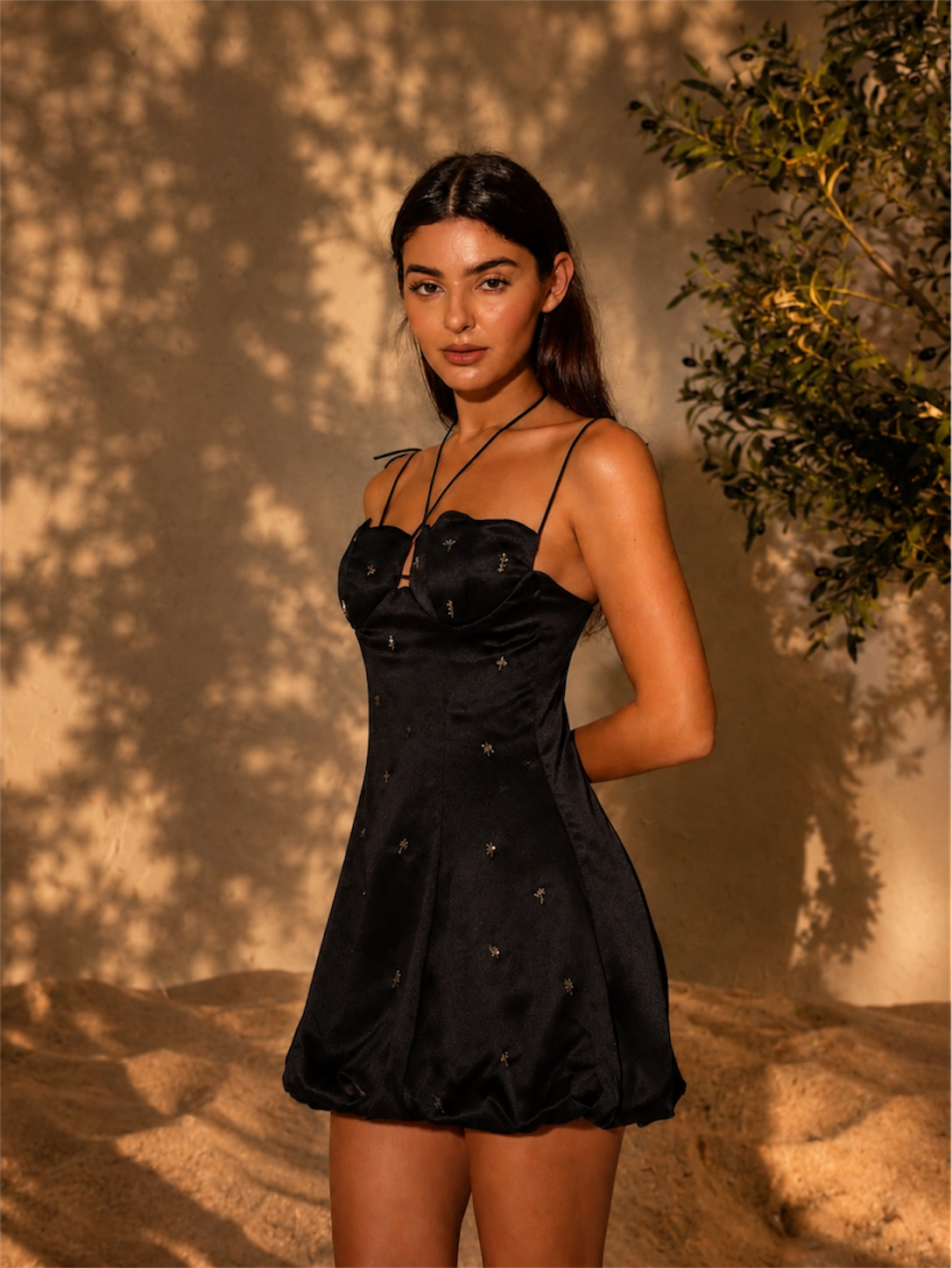 Fraeya Éclipse dress featuring elevated eveningwear and contemporary feminine styling designed in Dubai
