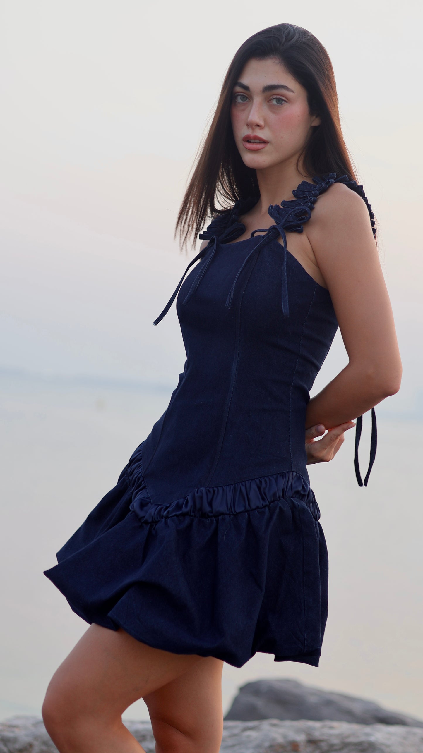 Navyra Denim Dress