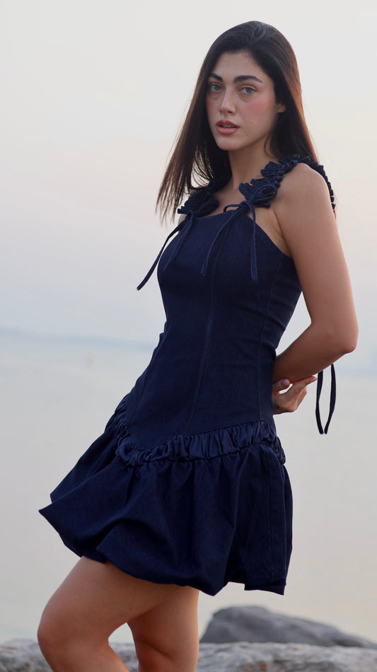 Navyra Denim Dress