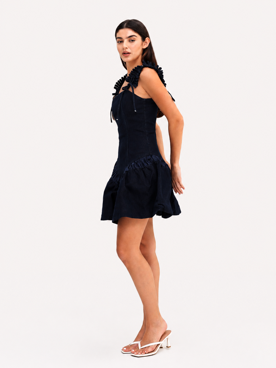 Navyra Denim Dress