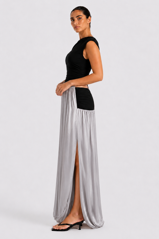 Fraeya Obsidian dress featuring statement eveningwear and contemporary feminine styling designed in Dubai