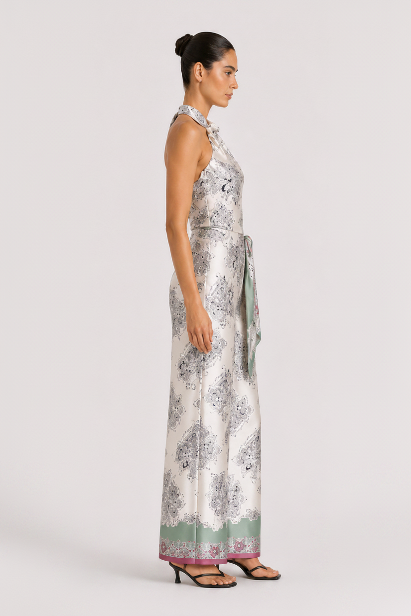 Fraeya Sorella silk set featuring elevated contemporary womenswear designed in Dubai